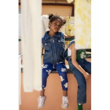 Mini Rodini vesta din denim pentru copii Mini Rodini x Wrangler