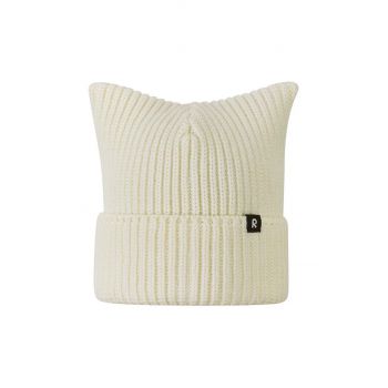 Reima șapcă de lână pentru copii Kuulee culoarea alb, de lana de firma originala