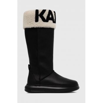 Karl Lagerfeld bocanci de piele KAPRI KOSI Kapri Kosi , culoarea negru KL44580
