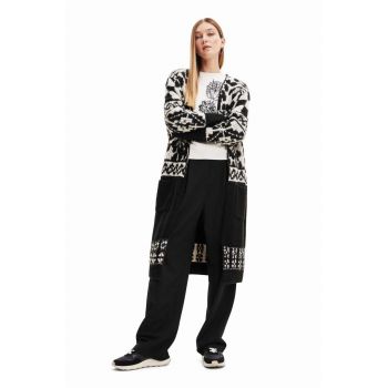 Desigual cardigan femei, culoarea negru