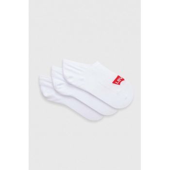Levi's sosete 3-pack culoarea alb