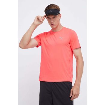 Puma tricou de alergare Cloudspun culoarea roz, neted ieftin