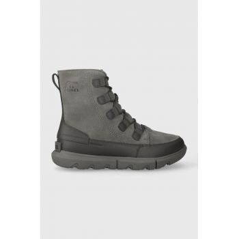 Sorel ghete de piele EXPLORER NEXT BOOT WP 10 barbati, culoarea gri, 2058921052 de firma originale