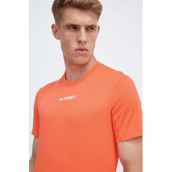 adidas TERREX tricou sport TERREX Multi culoarea portocaliu, uni HZ6259 ieftin