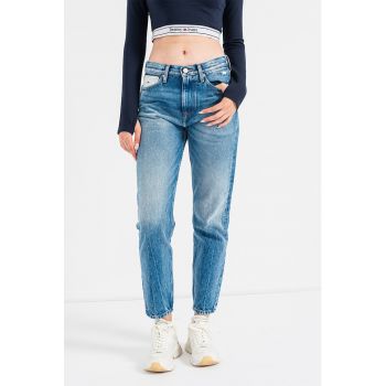 Blugi slim fit cu aspect decolorat Izzie