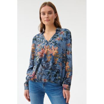 Bluza-tunica cu model floral ieftina