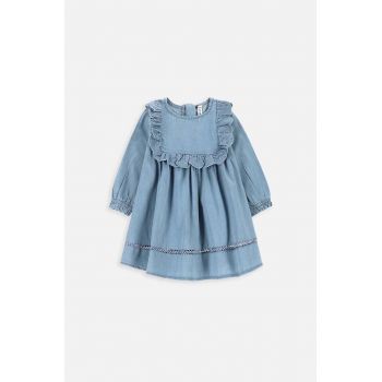 Coccodrillo rochie din bumbac pentru bebeluși mini, evazati