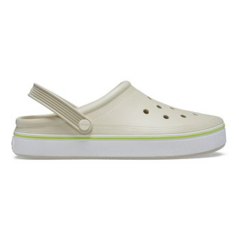 Saboți Crocs Crocband Off Court Clog Bej - Bone ieftini