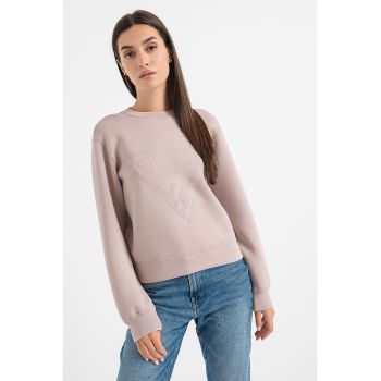 Bluza sport cu imprimeu logo pentru fitness