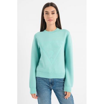 Bluza sport cu imprimeu logo pentru fitness