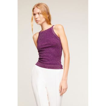 Bluza stralucitoare fara maneci