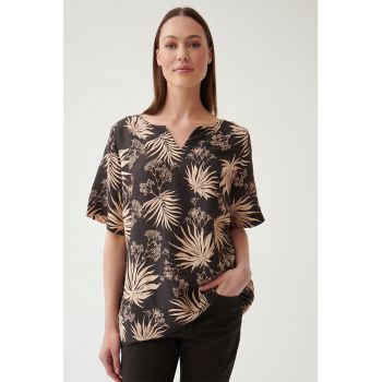 Bluza-tunica din amestec de in