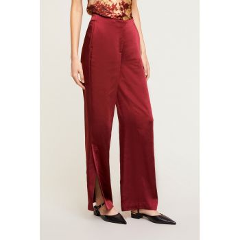 Pantaloni ampli de satin