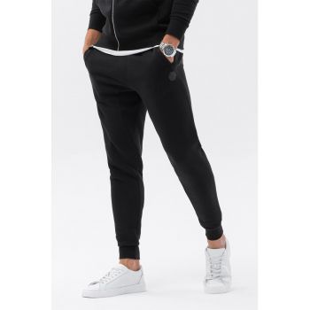 Pantaloni sport din amestec de bumbac cu logo