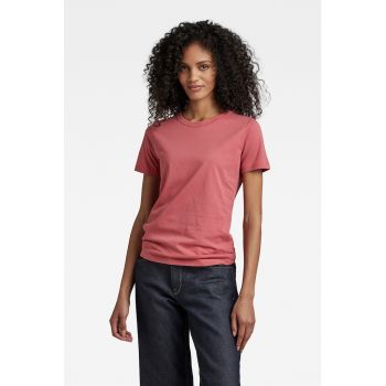 Tricou slim fit din bumbac organic cu logo
