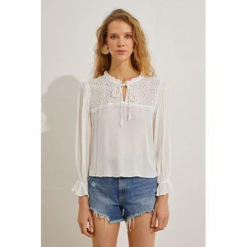 Bluza semi-transparenta