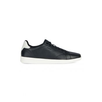 Pantofi sport de piele cu detalii de piele ecologica