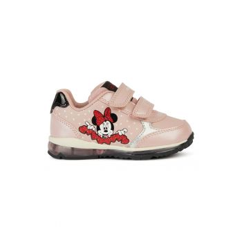 Pantofi sport din piele ecologica cu imprimeu cu Minnie Mouse