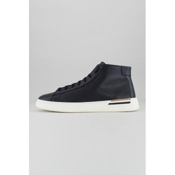 Pantofi sport high-top de piele