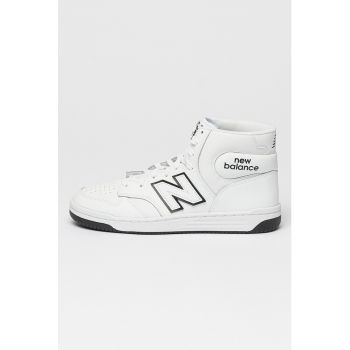 Pantofi sport mid-high de piele cu logo 480