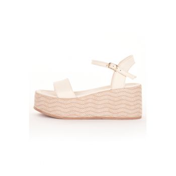 Sandale wedge de piele Luana