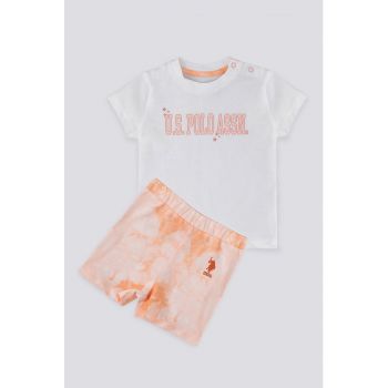 Set de pantaloni scurti si tricou din bumbac