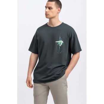 Tricou unisex lejer cu imprimeu abstract