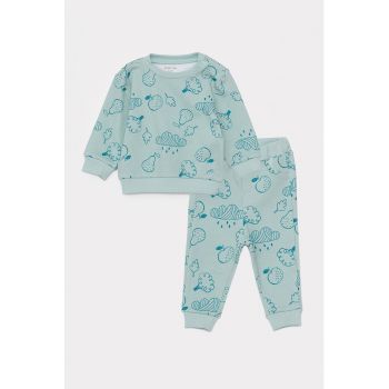 Costum sport cu imprimeu grafic - 2 piese