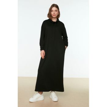 Rochie maxi cu guler ajustabil
