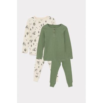Set de pijamale extra slim fit - 4 piese