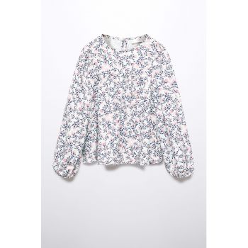 Bluza cu model floral Charlotte ieftina