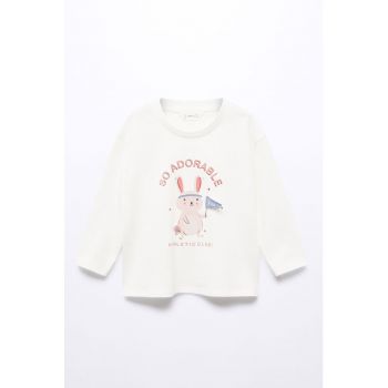 Bluza de bumbac cu imprimeu Adore