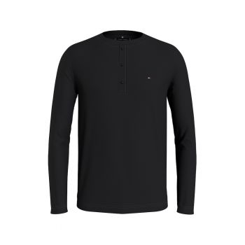 Bluza slim fit cu fenta cu nasturi