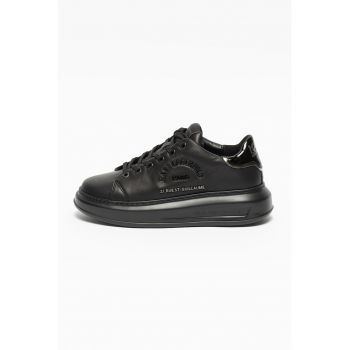 Pantofi sport de piele cu aplicatie logo Kapri