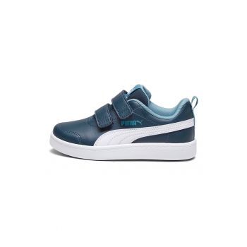 Pantofi sport de piele ecologica cu velcro Courtflex v2