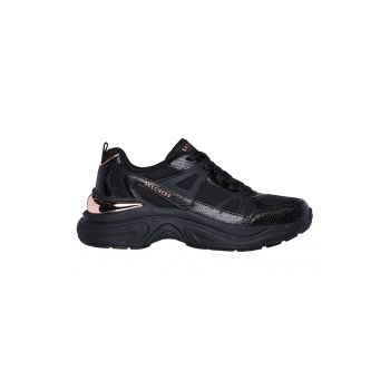 Pantofi sport din piele ecologica cu insertii din plasa Hazel Faye