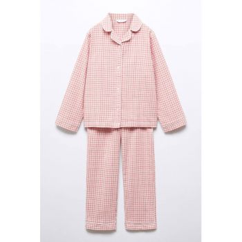 Pijama de bumbac in carouri Finab
