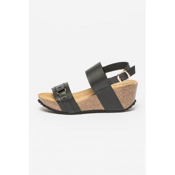 Sandale wedge de piele Diantha