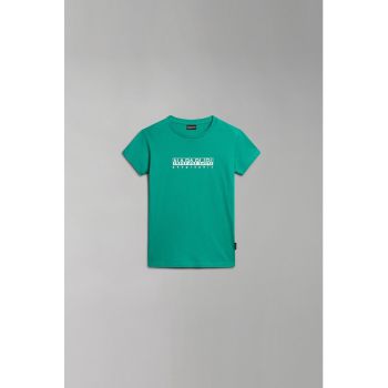 Tricou din bumbac cu imprimeu logo Box