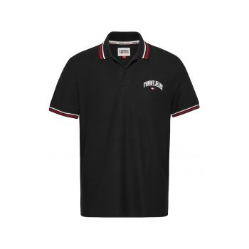 Tricou polo cu logo brodat pe piept