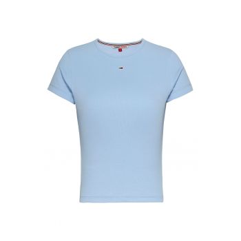 Tricou slim fit din amestec de bumbac organic Essential