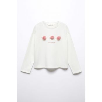 Bluza cu imprimeu text Erizo