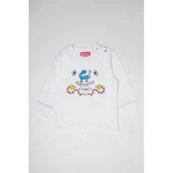 Bluza de bumbac cu imprimeu T-Etryb ieftina