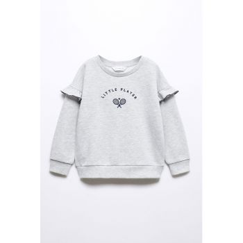 Bluza sport cu detalii brodate