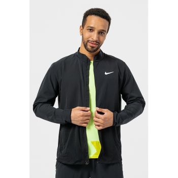 Bluza sport cu logo si fermoar pentru tenis Court Advantage
