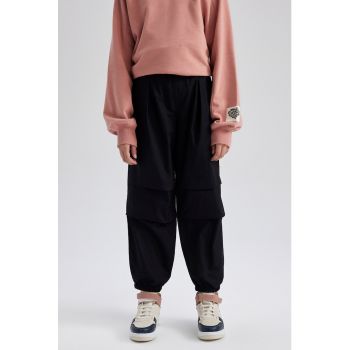 Pantaloni relaxed fit din bumbac