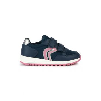 Pantofi sport cu velcro si segmente sintetice Alben