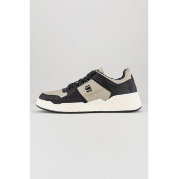 Pantofi sport de piele ecologica cu logo