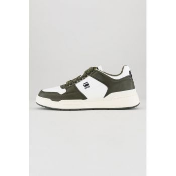 Pantofi sport de piele ecologica cu logo