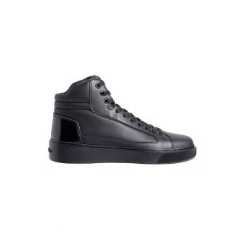 Pantofi sport mid-high uni de piele